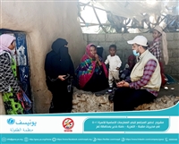 زيارة مخيمات النازحين بمديرية مقبنة في محافظة تعز
