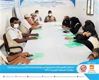 The Norwegian organization NRC participates in the monthly meeting of the community committees in the sites hosting the displaced in the Directorate of Al-Mukha