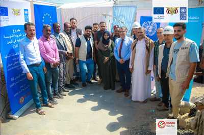 Projects to revive infrastructure and services with support from the #European_Union in Taiz, Yemen.