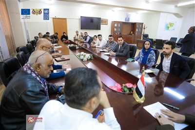 A delegation from the European Union and the United Nations Development Program visited Taiz to discuss the progress of the "SIERY" project and the role of local authorities.